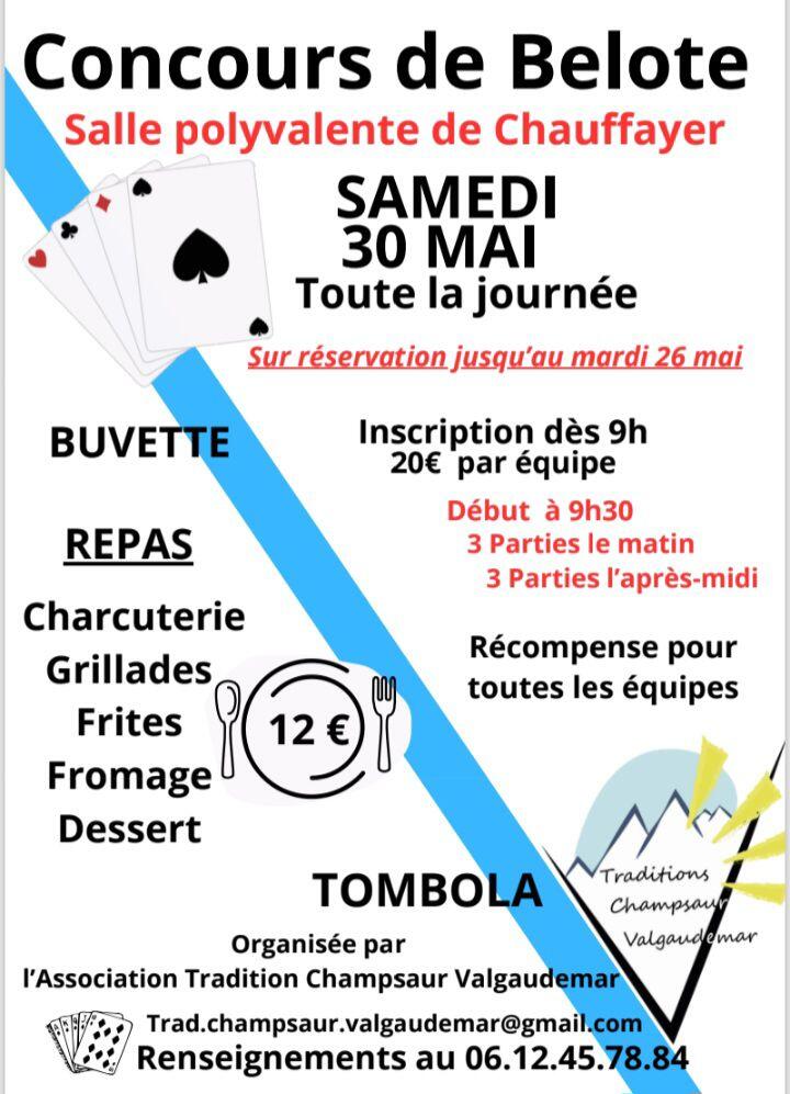 Concours de belote à Aubessagne