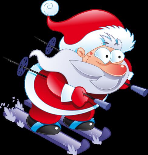 Arrivée du Père Noël à ski !_Ancelle