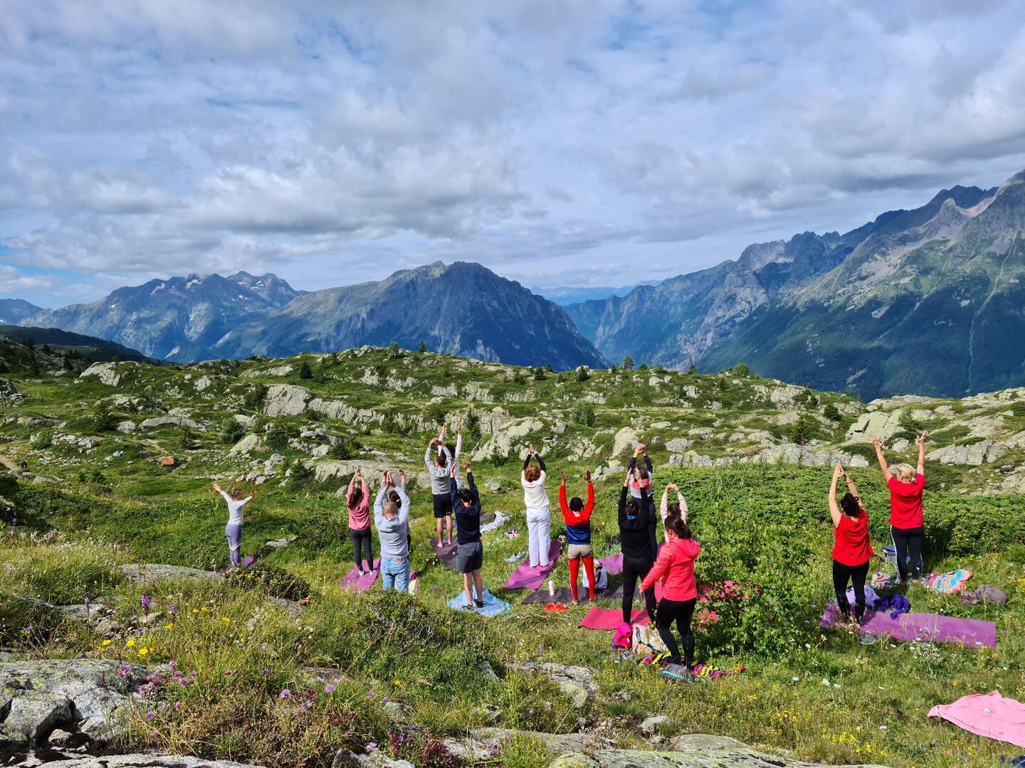 Yoga à 2000 m d'altitude