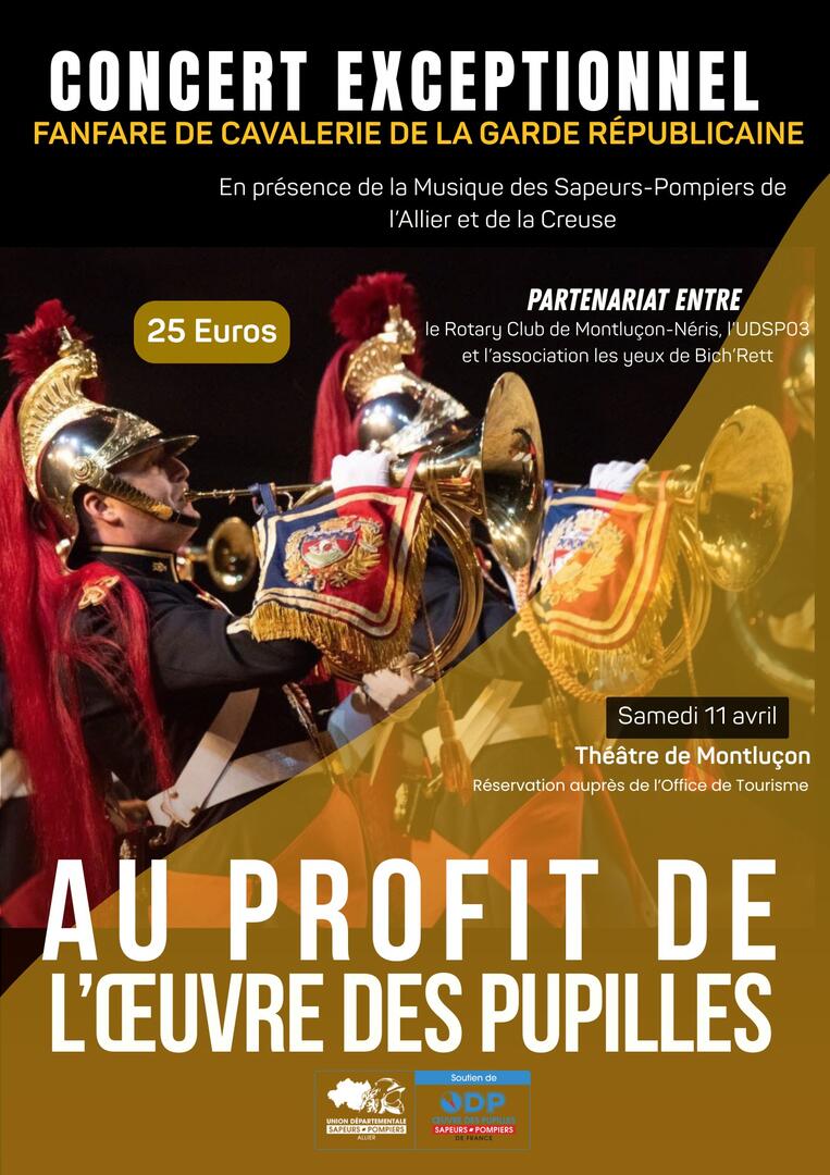 Concert exceptionnelle de la fanfare de cavalerie de la garde républicaine_Montluçon