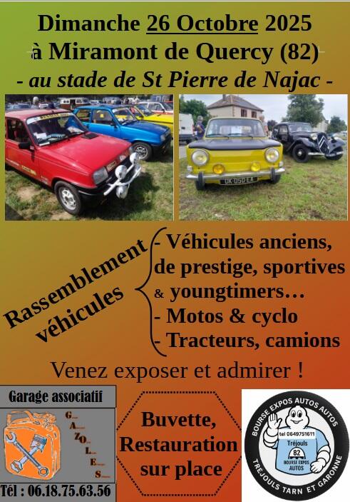 Rassemblement de voitures anciennes_Montaigu-de-Quercy