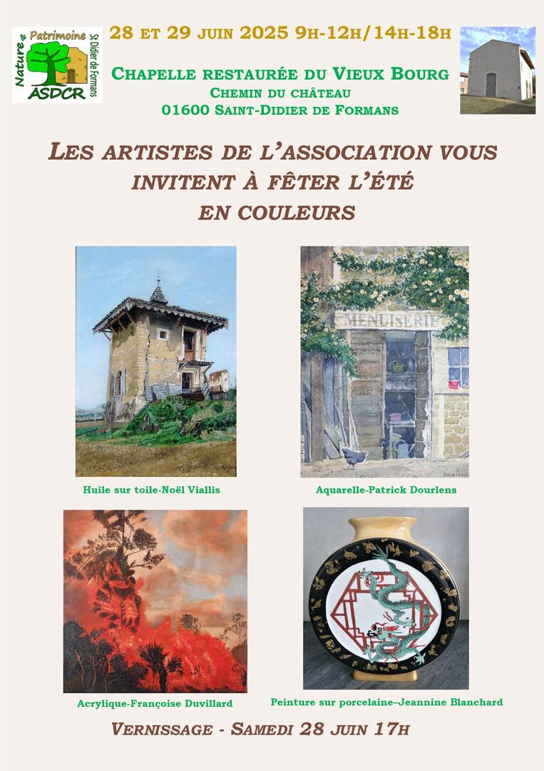affiche exposition 28 et 29 juin 2025