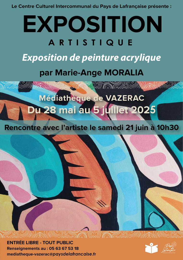 Exposition de peinture acrylique Marie Ange Moralia_Lafrançaise
