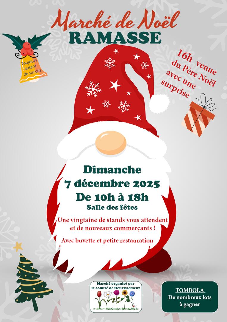 affiche marché de Noël