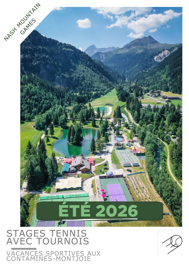 Affiche stage tennis été 2026