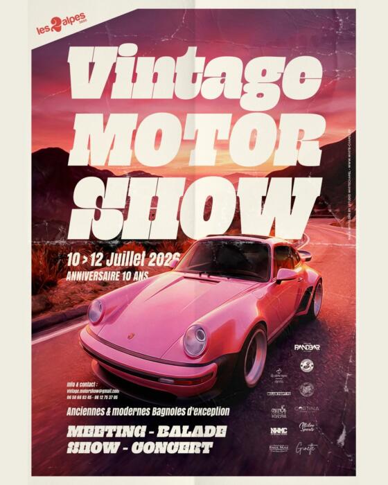 Vintage Motor Show : 10 ans de passion automobile aux Deux Alpes_Les Deux Alpes
