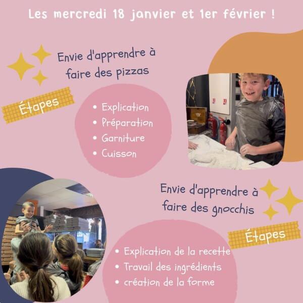 Atelier pizzas et gnocchis chez I Pepiti