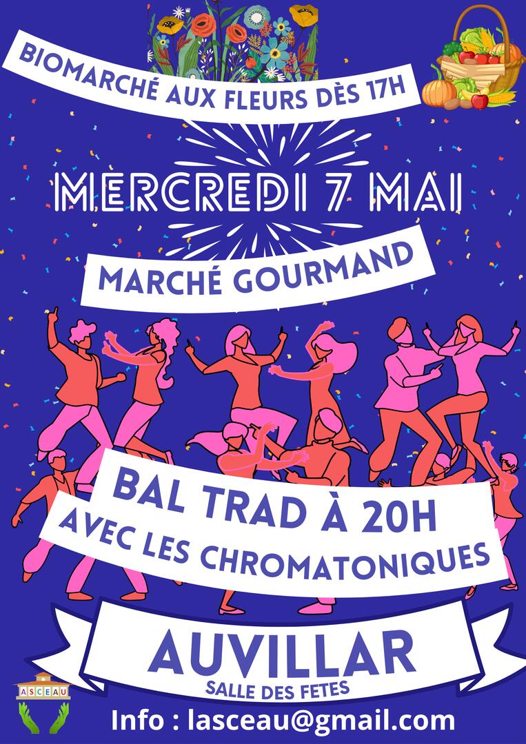 Bio marché aux fleurs & Marché gourmand_Auvillar