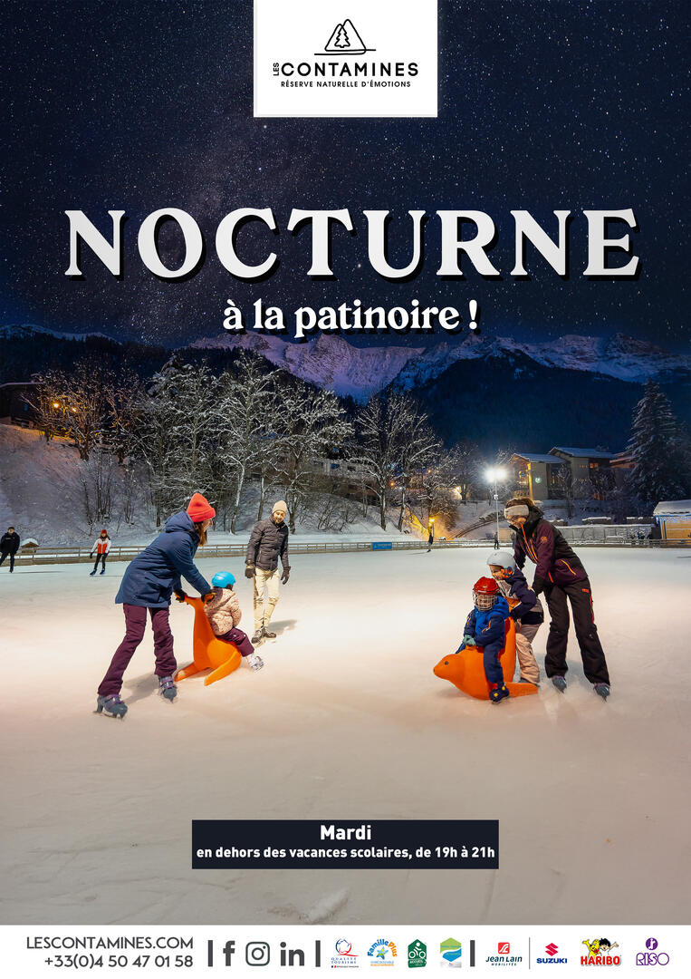Nocturne en musique à la patinoire !_Les Contamines-Montjoie
