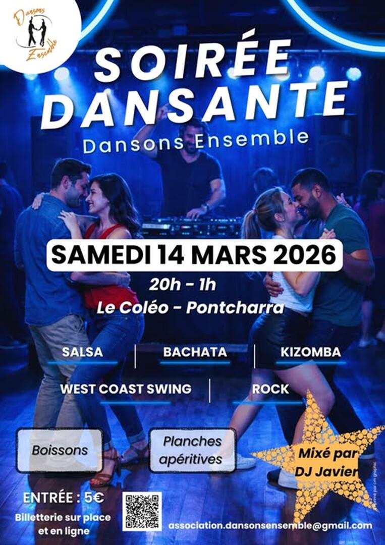 Soirée dansante au Coléo - Samedi 14 mars 2026