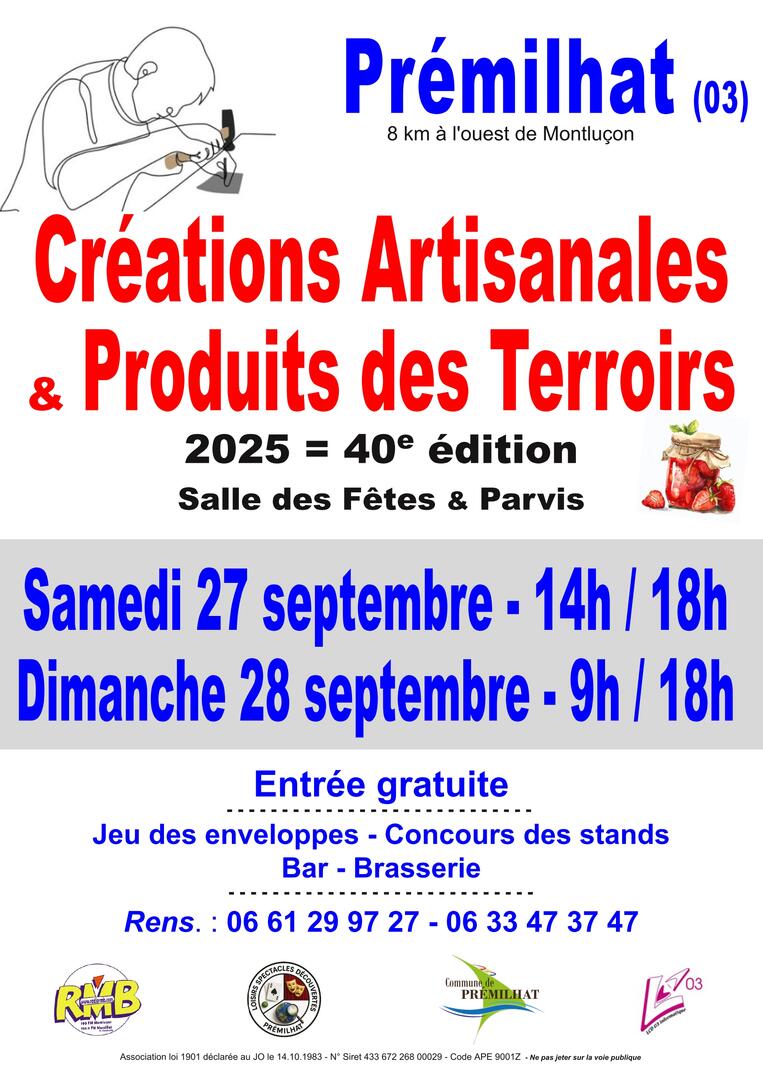 Salon des créations artisanales et Marché des Terroirs_Prémilhat