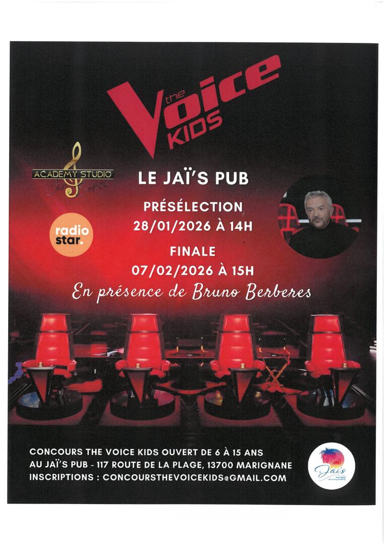 Présélection et finale de "The Voice Kids" au Jaï's Beach Pub