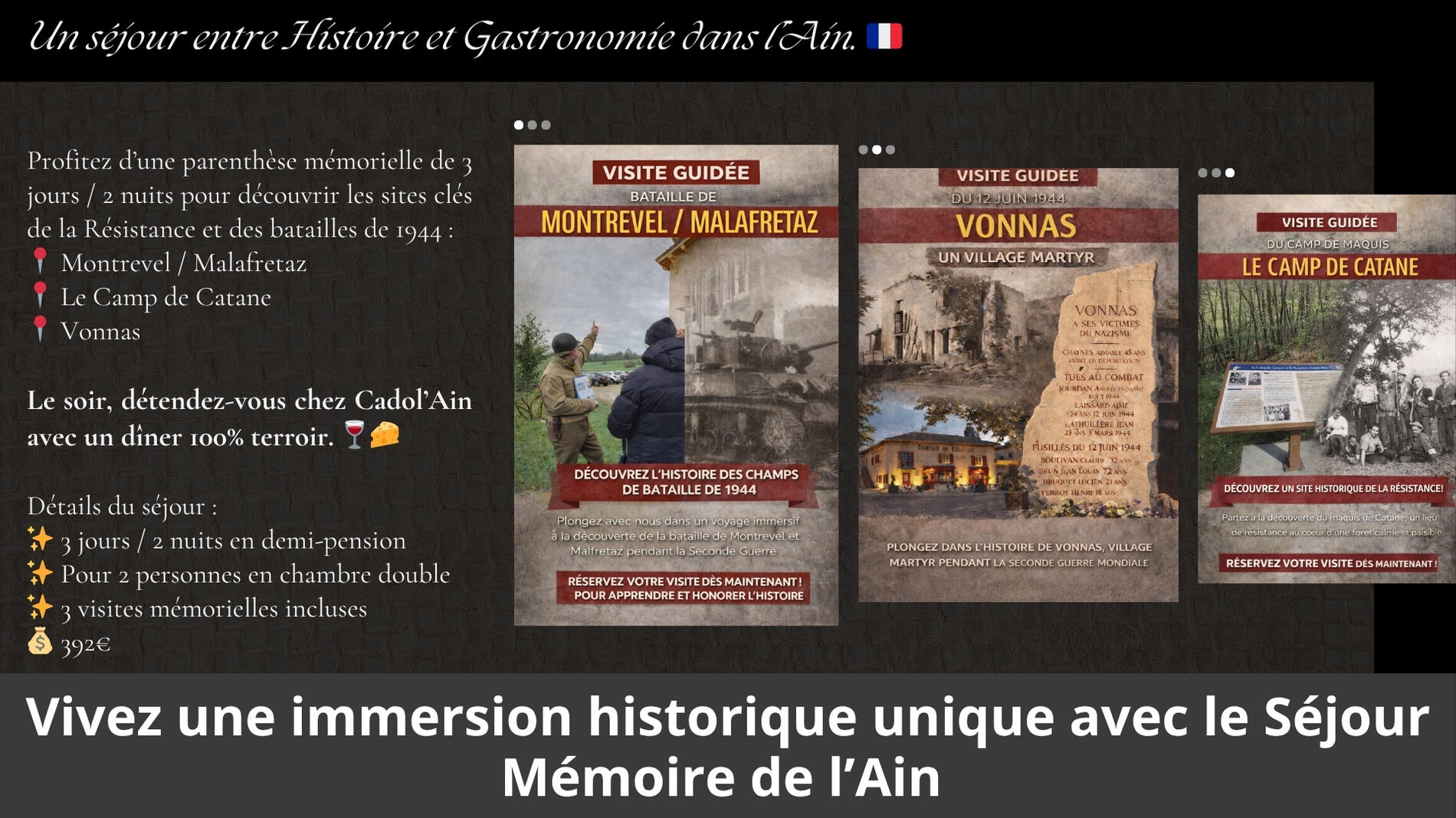 Séjour Mémoire de l'Ain