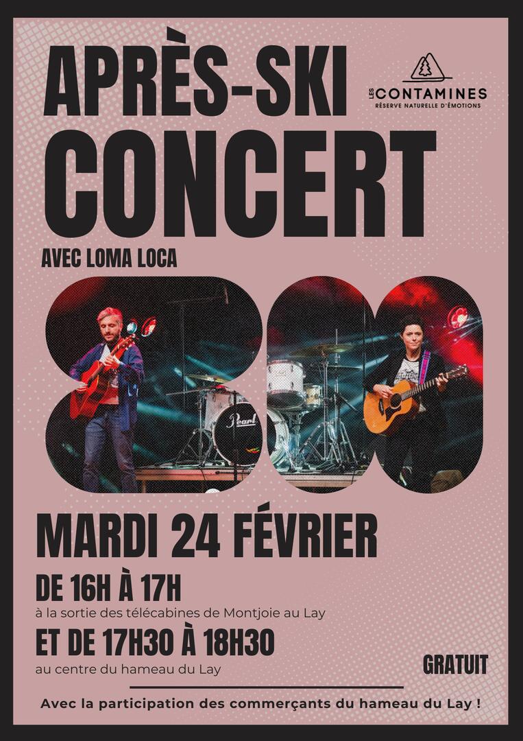 Concert après-ski au Lay : Loma Loca_Les Contamines-Montjoie