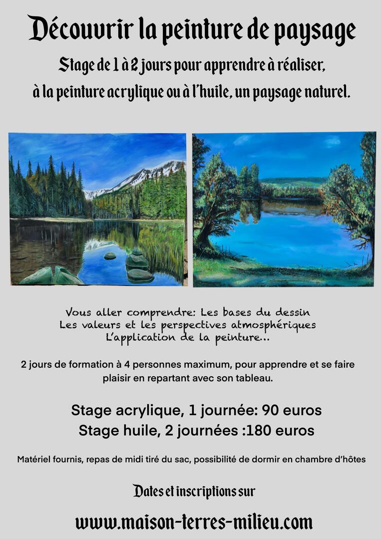 affiche atelier peinture