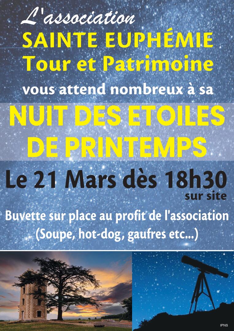 Nuit des étoiles de Printemps_Sainte-Euphémie