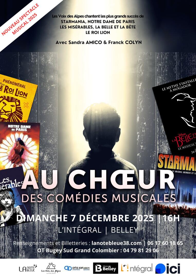 Concert : Au choeur des comédies musicales par la Voix des Alpes_Belley