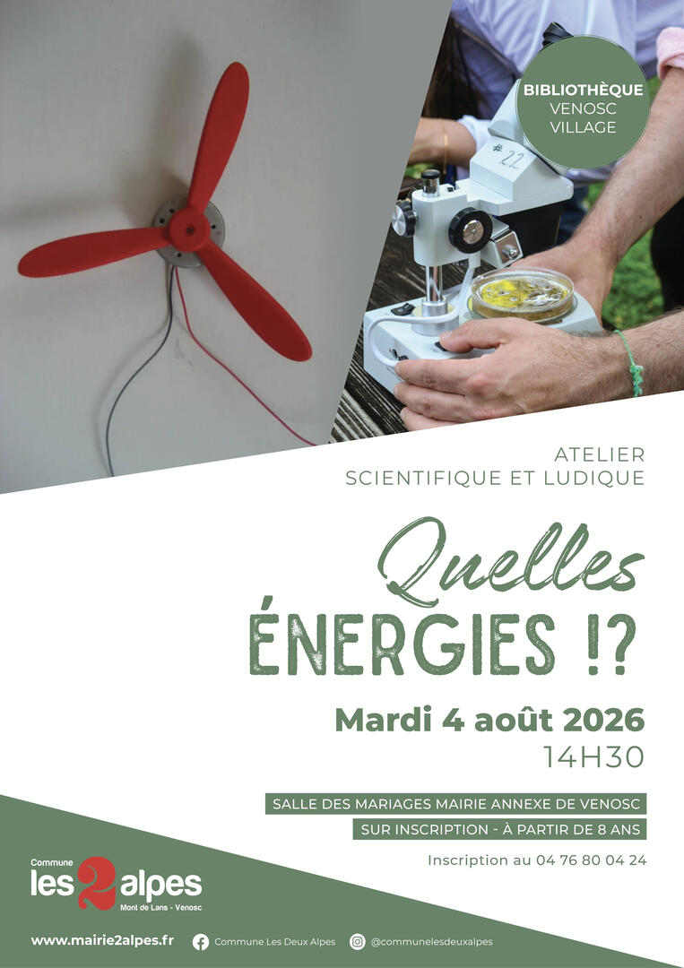 Atelier Quelles énergies !? - Venosc_Venosc