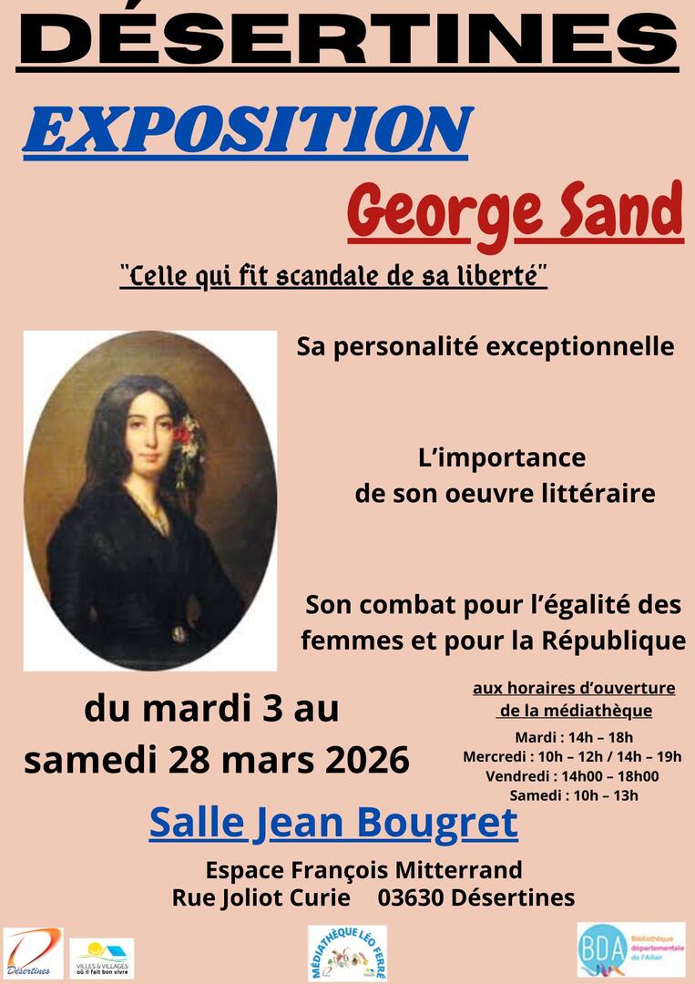 Exposition : George Sand, celle qui fit scandale de sa liberté_Désertines