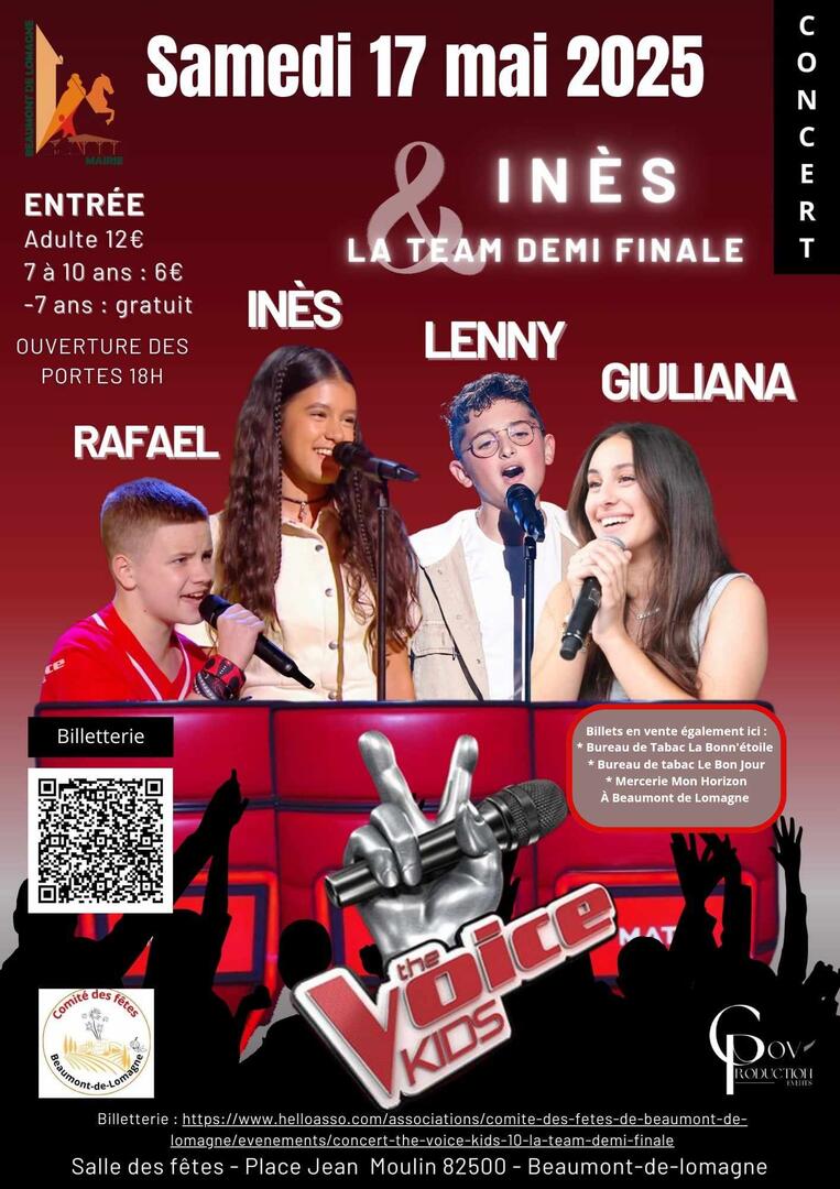 Concert "The Voice Kids"_Beaumont-de-Lomagne