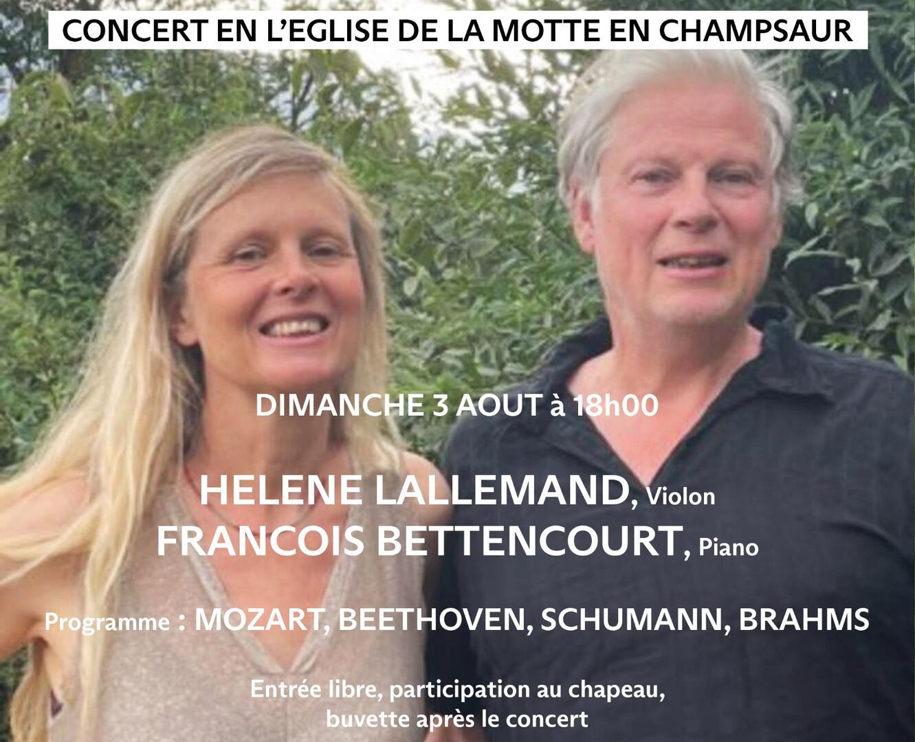 Concert Classique piano/ violon