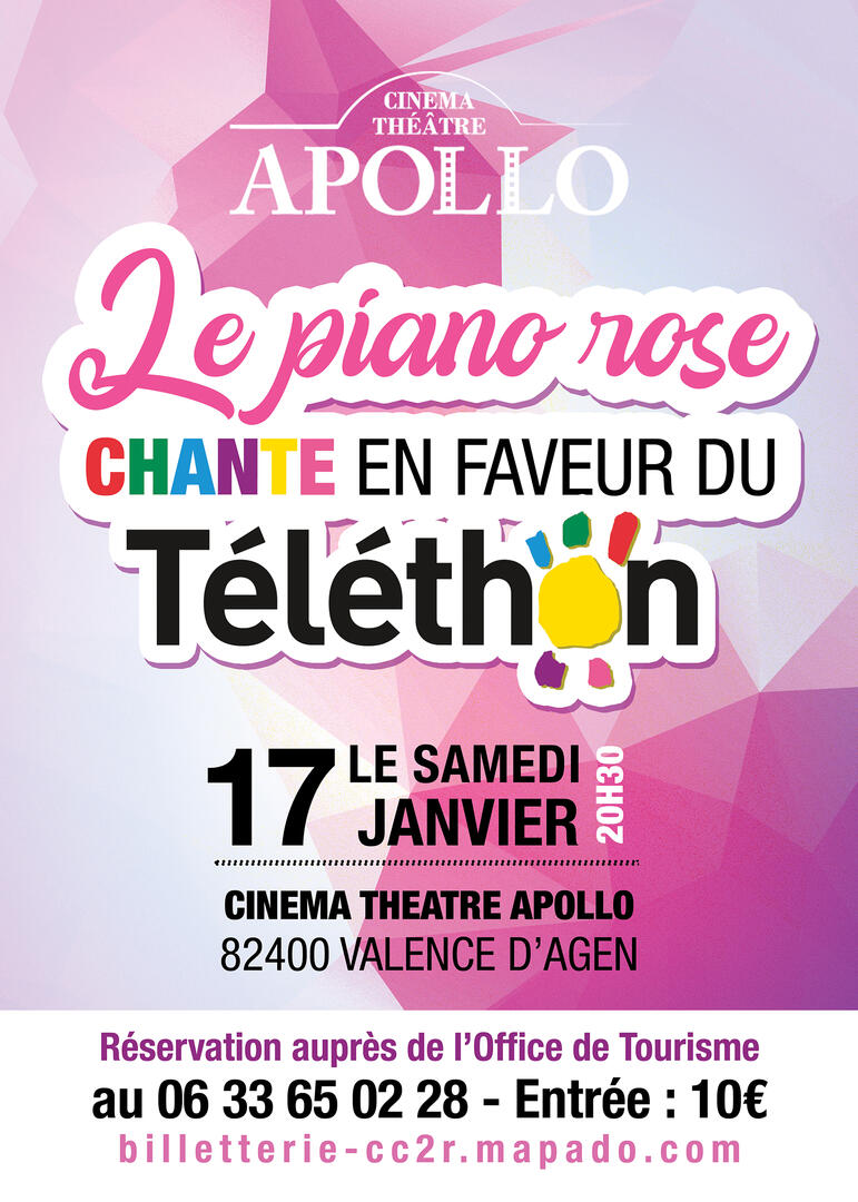 Le Piano Rose chante en faveur du Téléthon_Valence-d'Agen