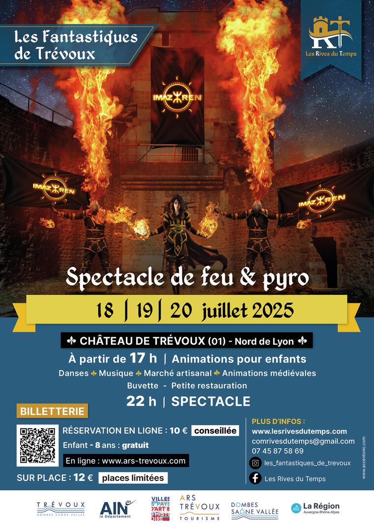 Les Fantastiques de Trévoux : Spectacle de feu & pyro_Trévoux