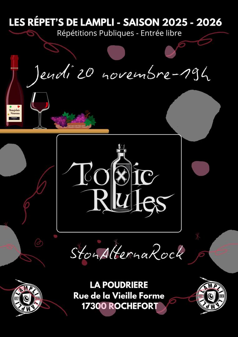 Les Répet's de LAmpli - TOXIC RULES affiche