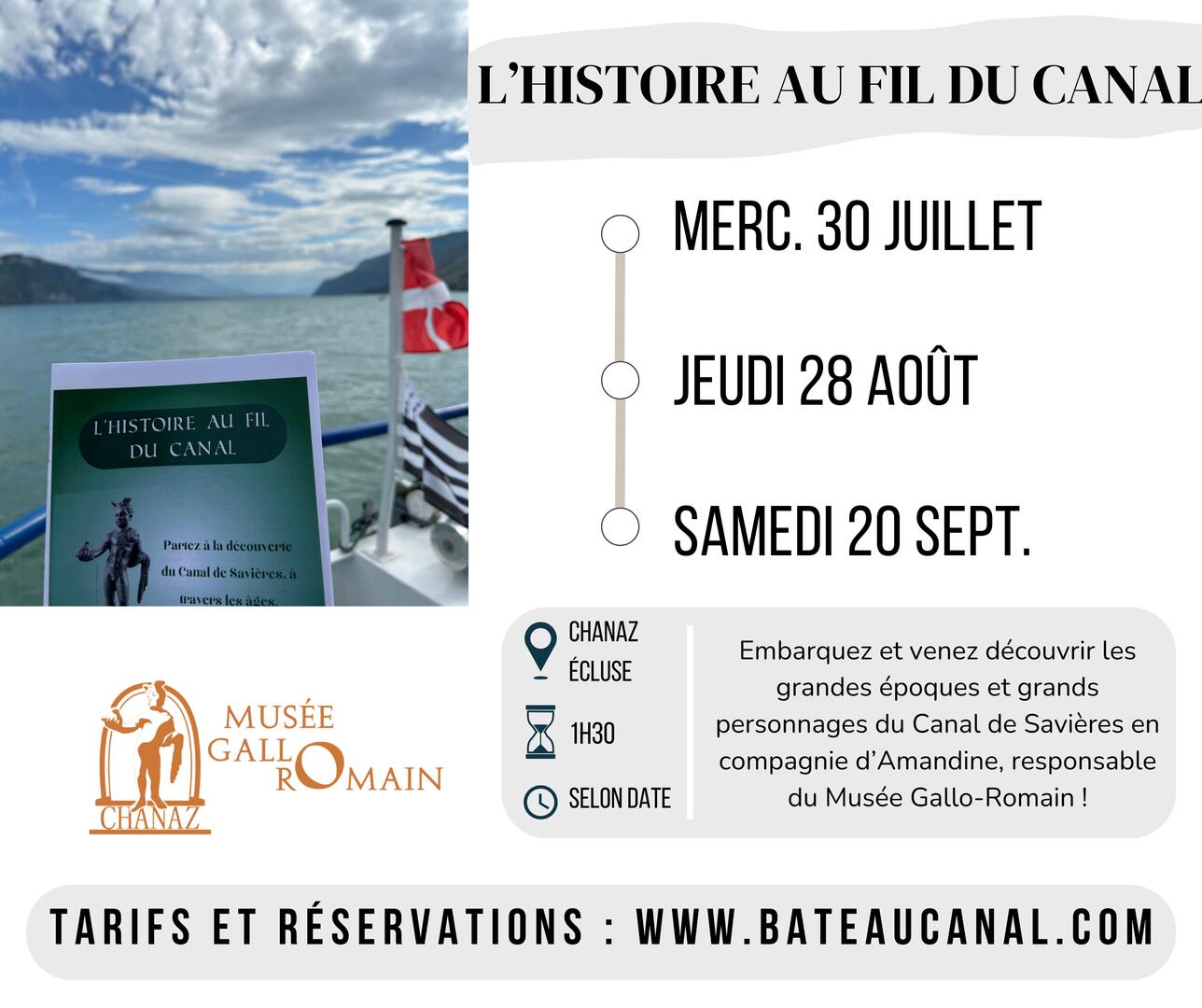 Croisière - l'Histoire au fil du canal_Chanaz