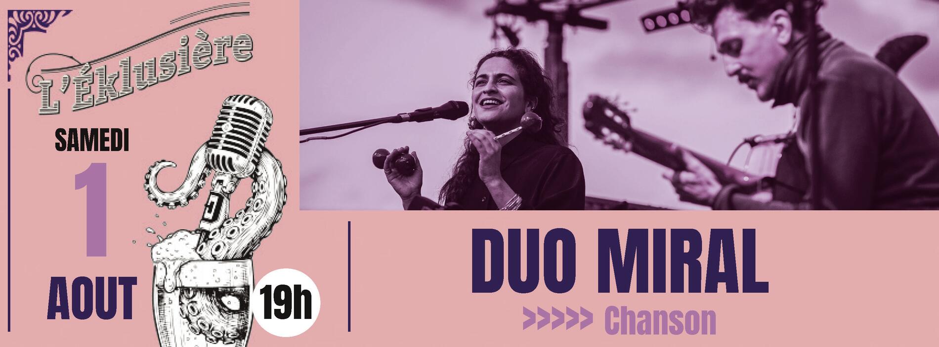 Concert Duo Miral - Poésie acoustique polyglotte_Parcieux