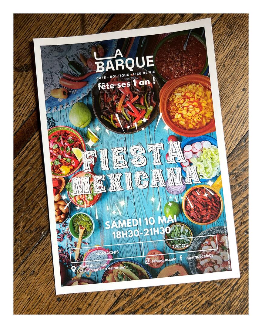 La Barque fête ses 1 an autour d'une fiesta mexicana_Champagne-en-Valromey