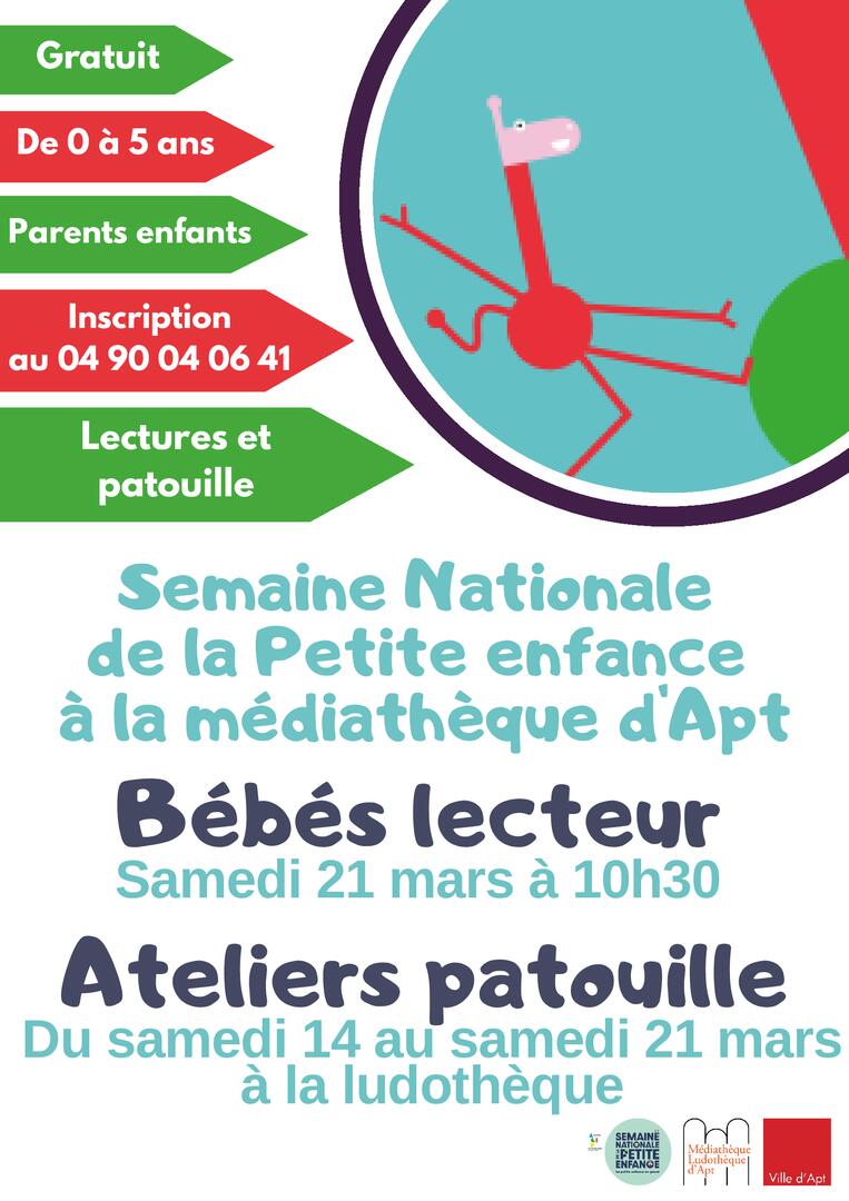 semaine de la petite enfance atelier patouille