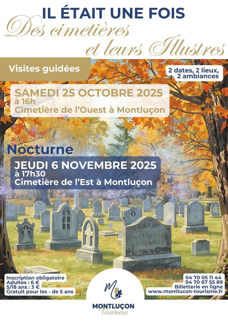 Il était une fois Un cimetière et ses Illustres - Le cimetière de l'est en nocturne_Montluçon