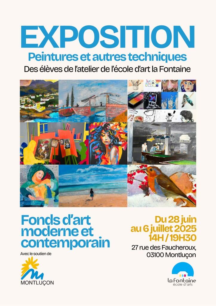 Exposition Peintures et autres techniques_Montluçon
