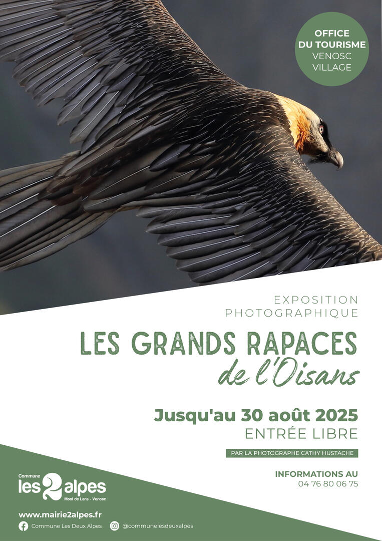 Exposition photos - Les grands rapaces de l'Oisans_Venosc