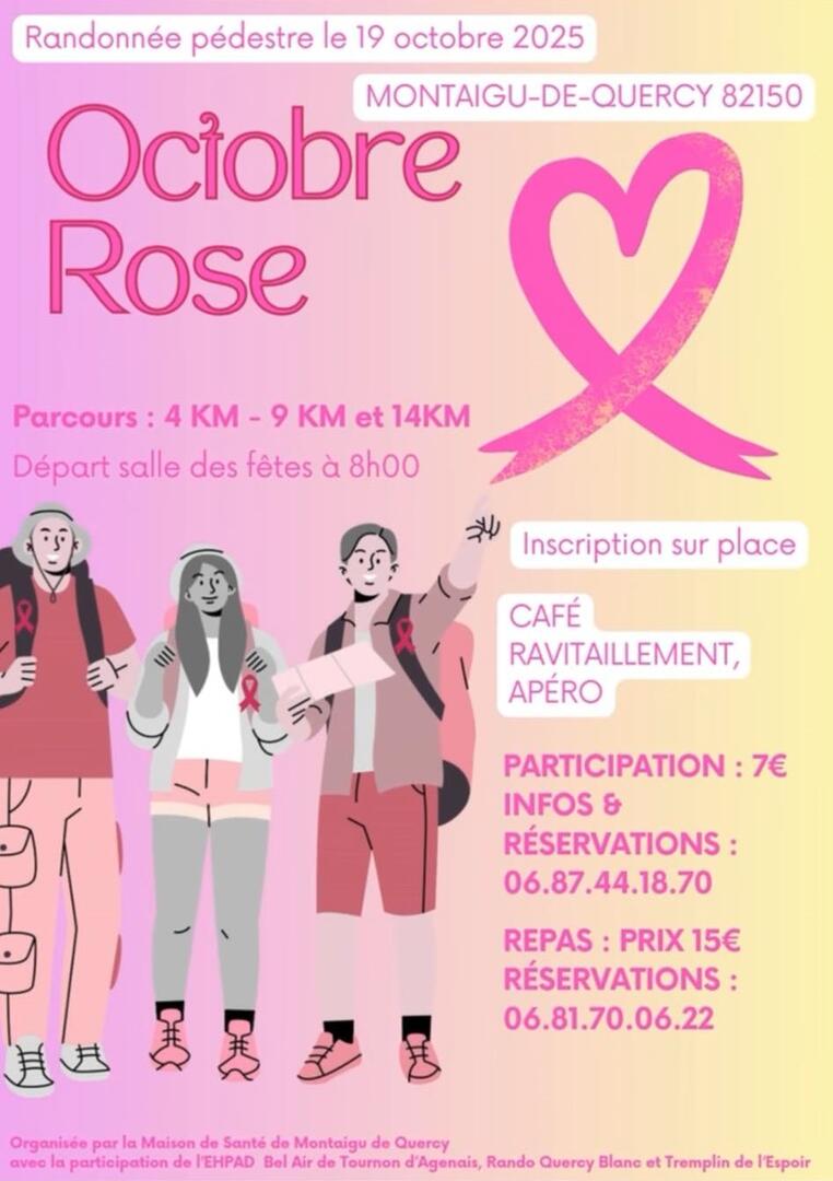 Octobre rose - Rando Pédestre_Montaigu-de-Quercy