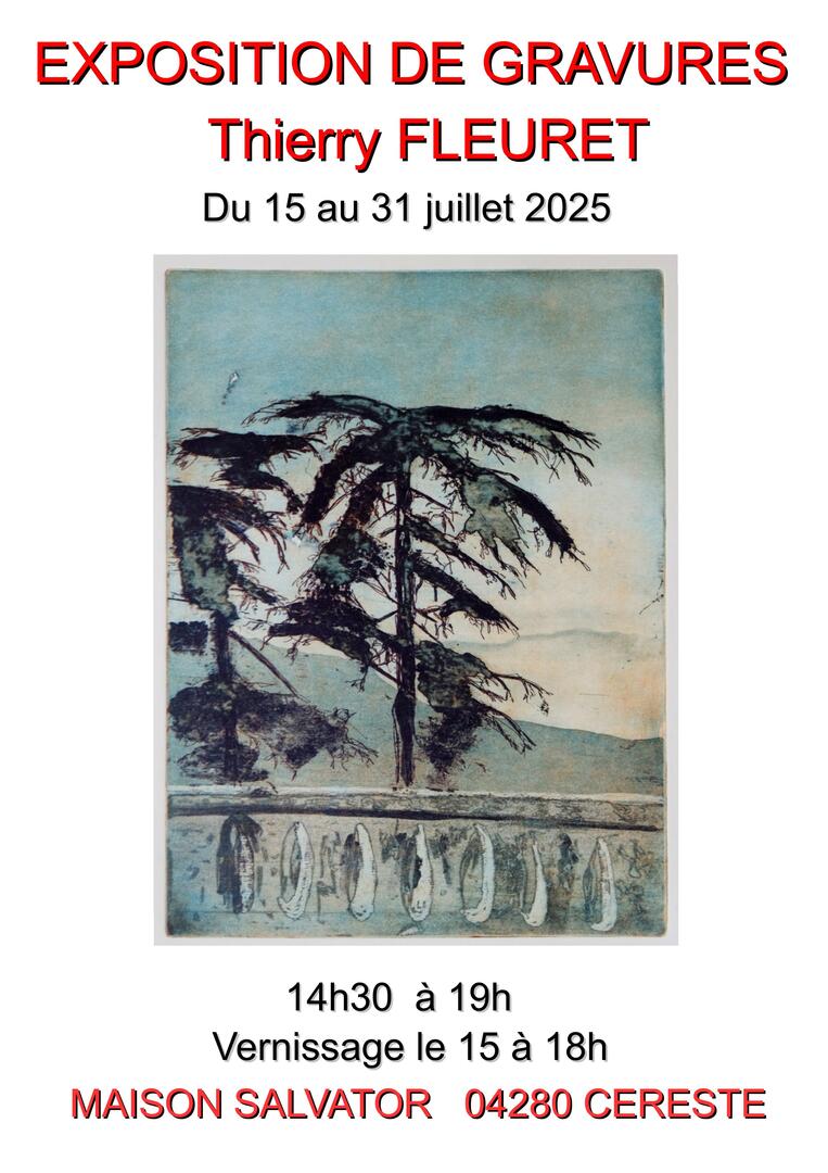Exposition de gravure "Thierry Fleuret"_Céreste