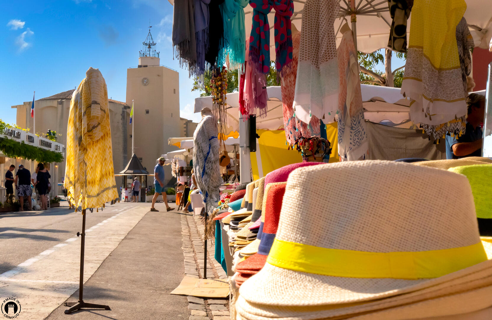 Marché provençal à Port Grimaud
