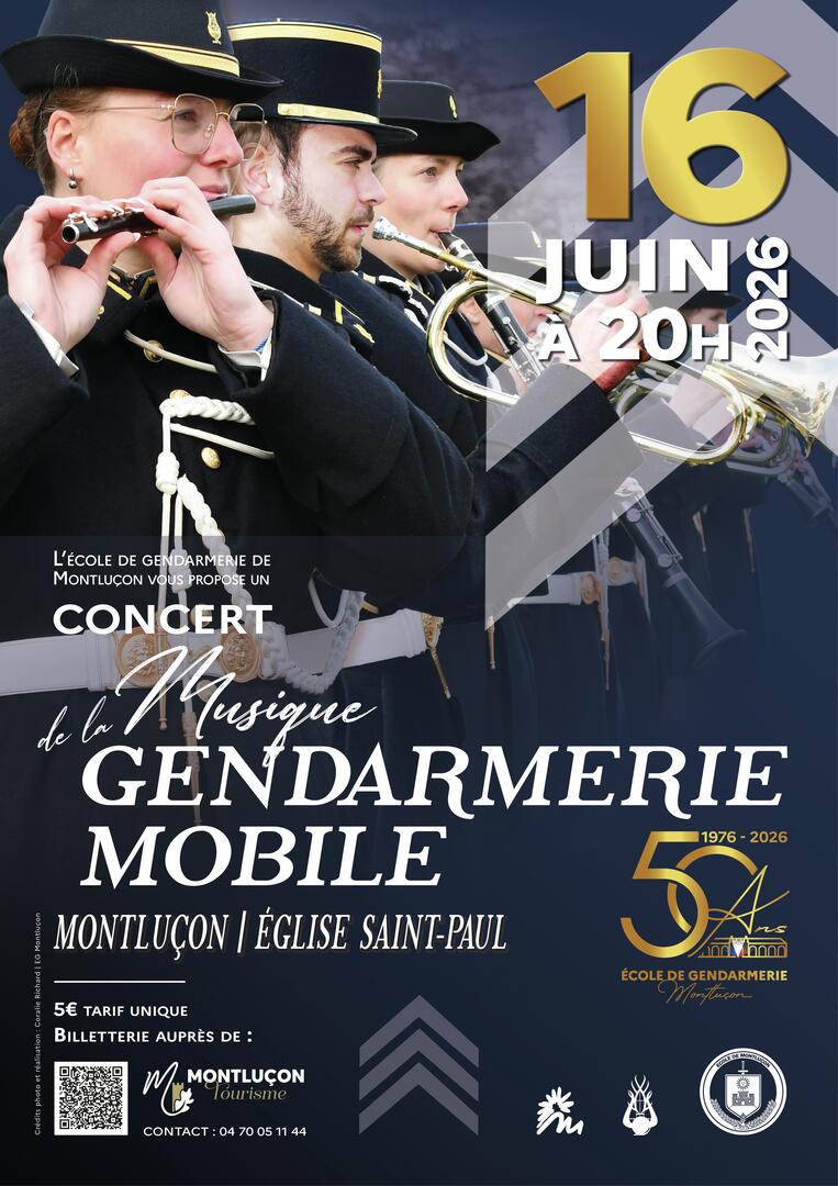 Concert : Musique de la Gendarmerie Mobile_Montluçon