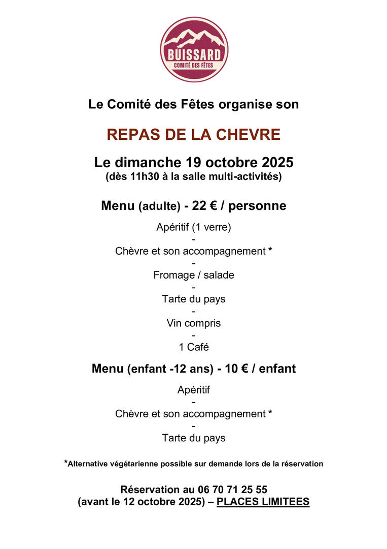Repas de la chèvre