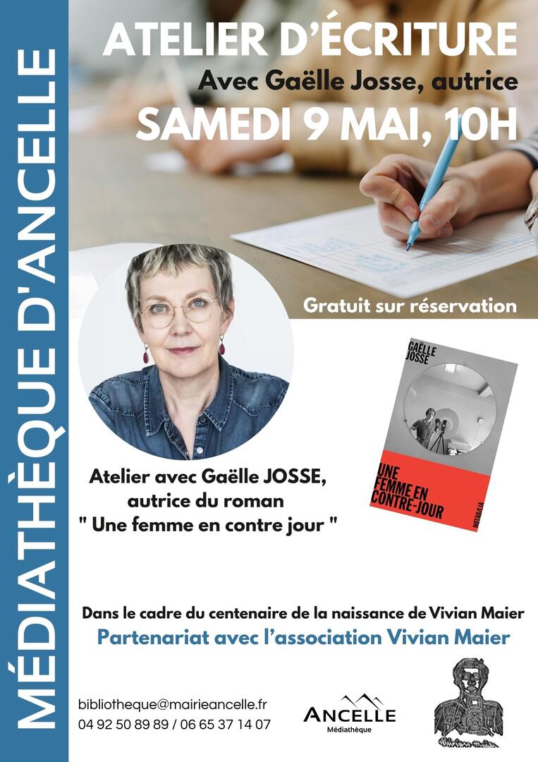 Atelier d'écriture avec Gaëlle Josse_Ancelle