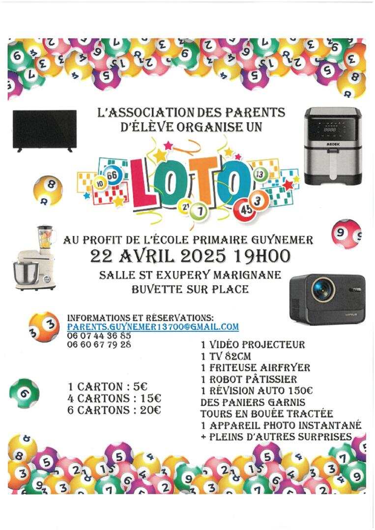 Loto de l'école primaire Guynemer