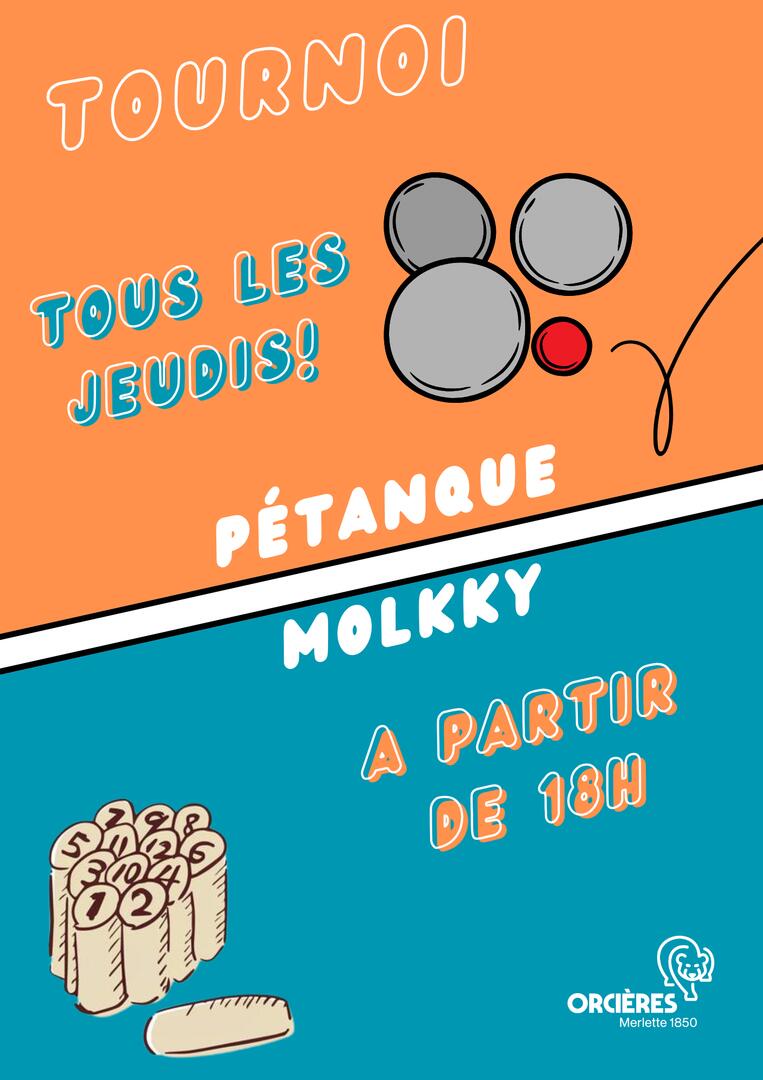 Tournoi de pétanque et de molkky !_Orcières