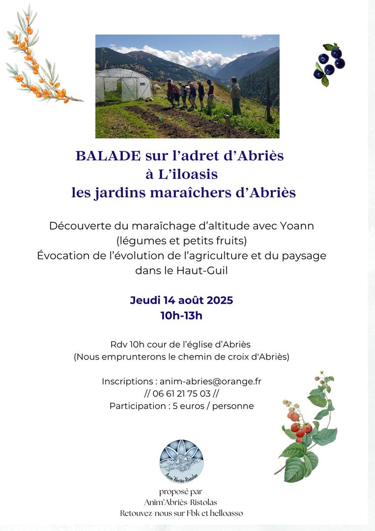 Balade aux jardins maraîchers d'Abriès_Abriès-Ristolas