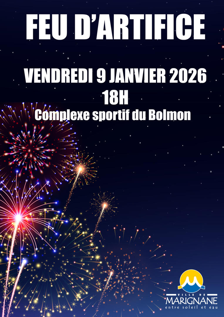 Feu d'artifice à Marignane