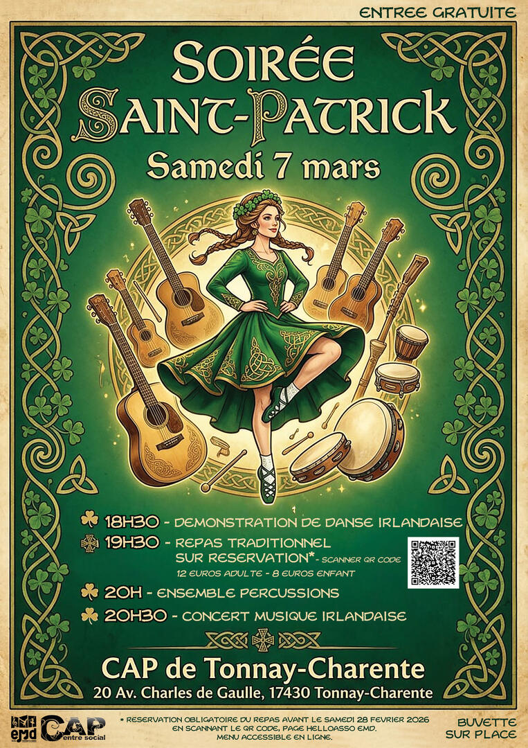 Affiche soirée St Patrick