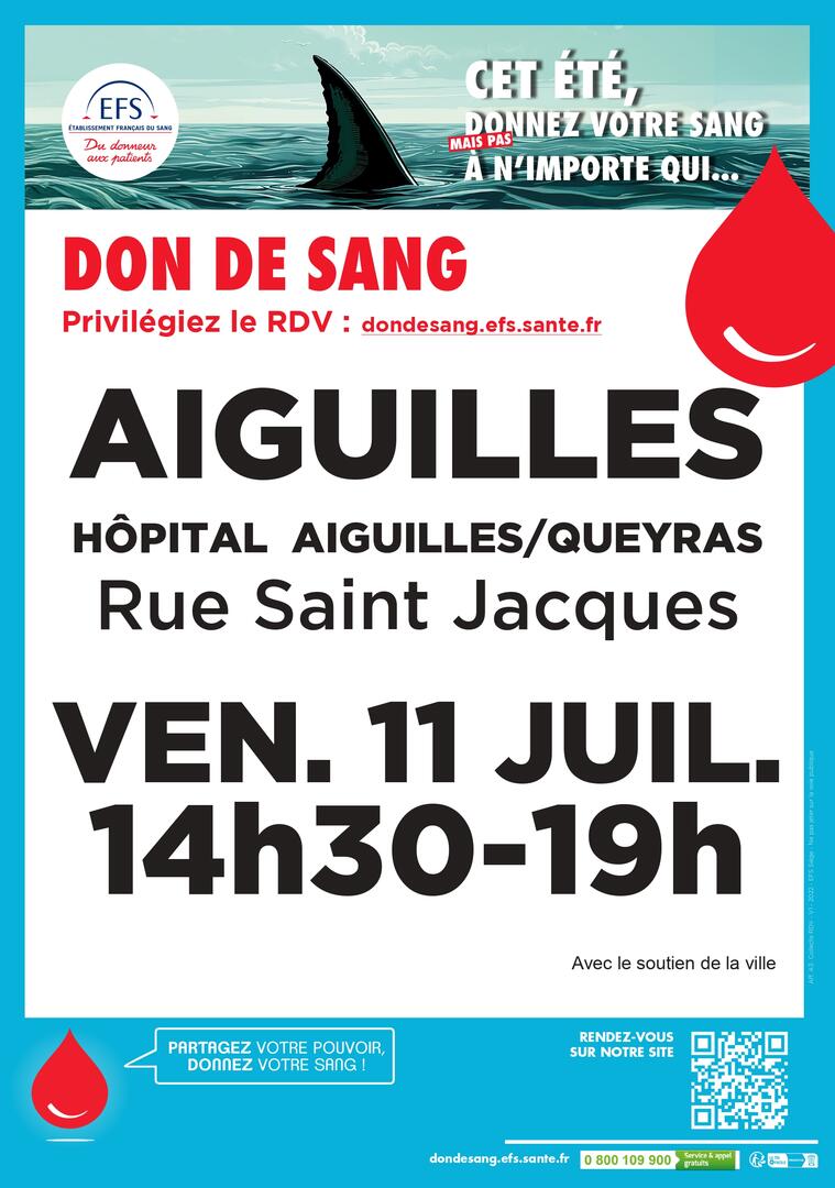 Don du sang Aiguilles