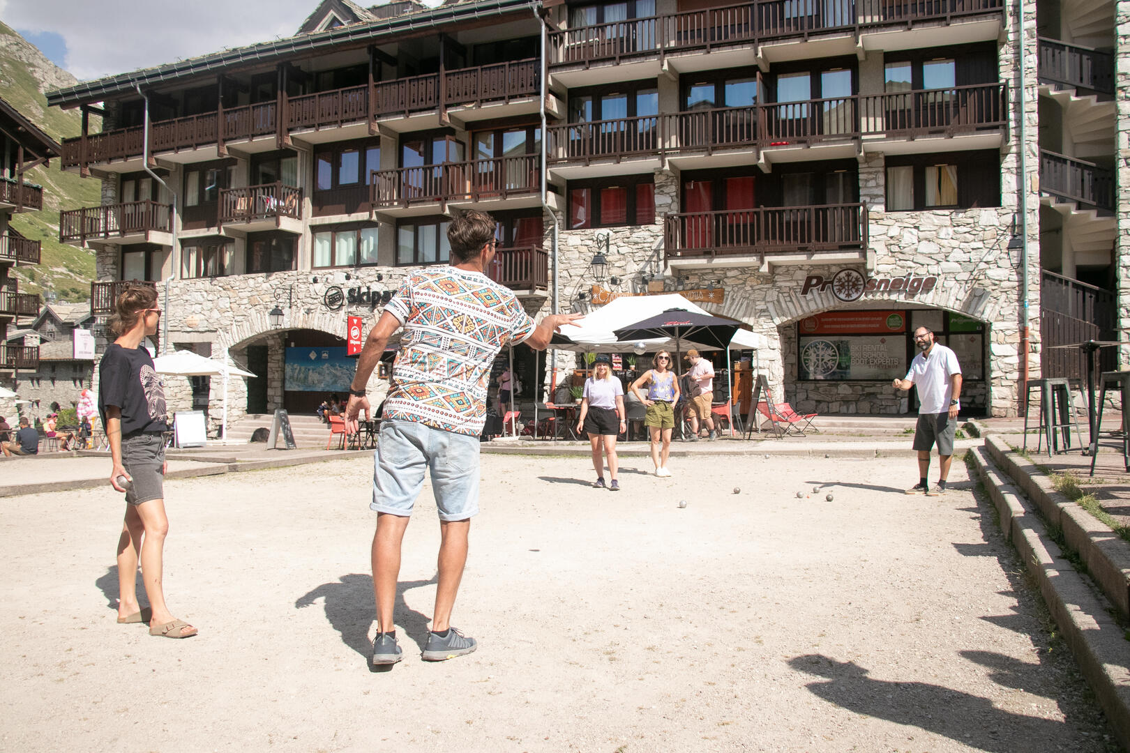 Pétanque place des Dolomites
