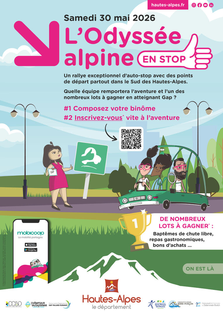 L'Odyssée alpine, grand rallye d'autostop : trajet Saint-Jean-Saint-Nicolas - Gap_Saint-Jean-Saint-Nicolas