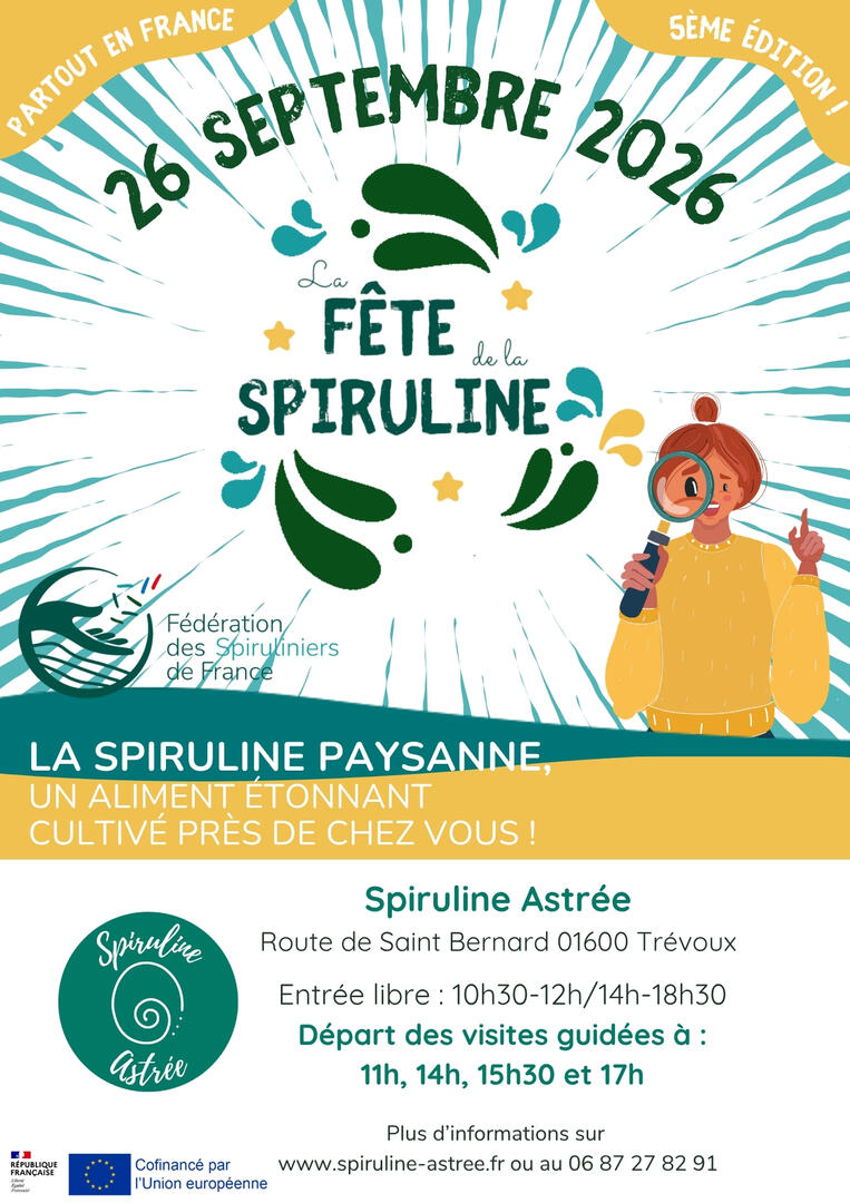 Affiche Fête de la Spiruline 2026